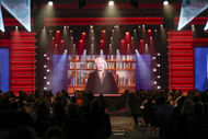 Janet Guthrie speaking at the NASCAR Hall of Fame Induction Ceremony - Source: Imagn